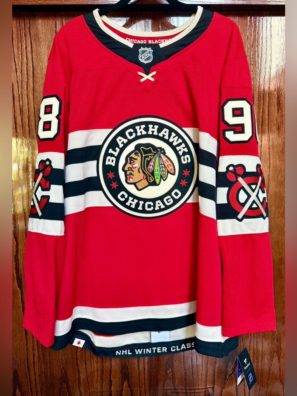 Chicago Blackhawks Connor Bedard 2025 Winter Classic Premium Jersey 56 Red NWT
